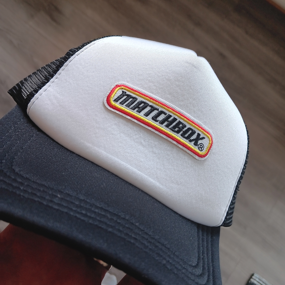 Matchbox Black and White Trucker Hat